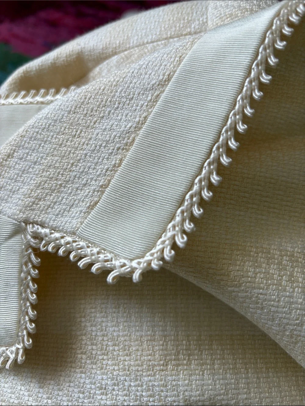 Dior Cream Double-Breasted Blazer with Gold Buttons Size 16 Fits L/XL